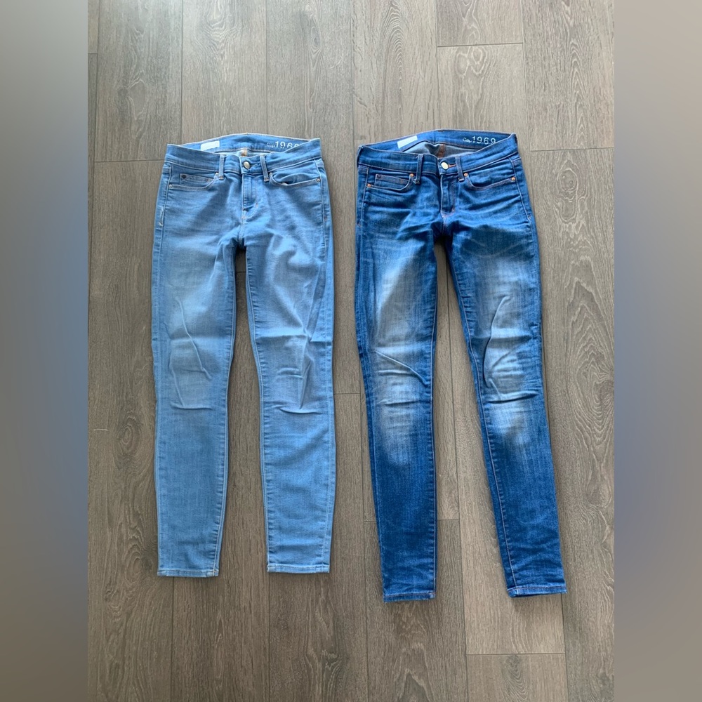 Gap jeans Legging jean denim pants skinny 25 set of 2